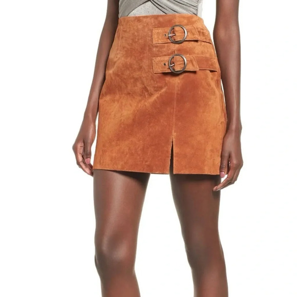 NWT Blank NYC El Dorado Leather Mini Skirt - Picture 2 of 13